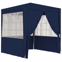 Berkfield Home Professional Party Tent with Side Walls 2.5x2.5 m Blue 90 g/m ² - thumbnail 1