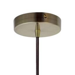 SE Home Navy Blue St Edmund's Pendant Light - Antique Brass - Black Round - thumbnail 3