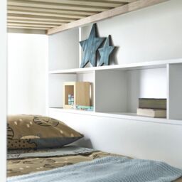 Rest Relax Olive White Wooden Storage Bunk Single Bed - thumbnail 6