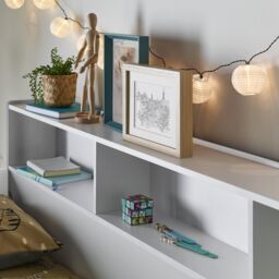 Rest Relax Olive White Wooden Storage Bunk Single Bed - thumbnail 5