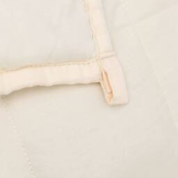 Berkfield Home Weighted Blanket Light Cream 140x200 cm Single 6 kg Fabric - thumbnail 5