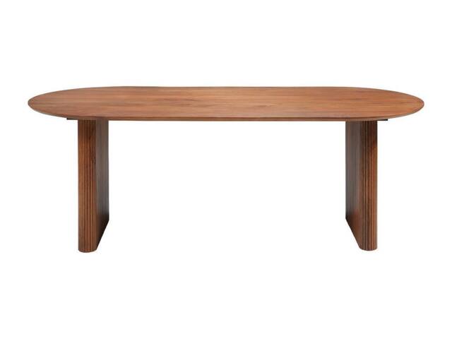 Vente-unique Mango Wood Dining Table With 8 Place Settings - Natural - BALIMELA in Walnut - image 1