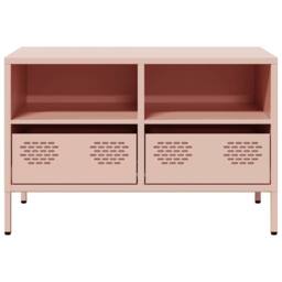 Berkfield Home TV Cabinet Pink 68x39x43.5 cm Cold-rolled Steel - thumbnail 5