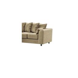 Furniture 786 Plush Velvet 4 Seater Right Hand Corner Sofa in Beige - thumbnail 2