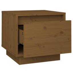 Berkfield Home Bedside Cabinets 2 pcs Honey Brown 35x34x32 cm Solid Wood Pine - Size: 35 x 34 x 32 cm - thumbnail 7