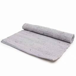 KDMD Large Grey Indian Handloom Cotton Rug - Soft, Durable & Stylish - Size: Medium - thumbnail 2