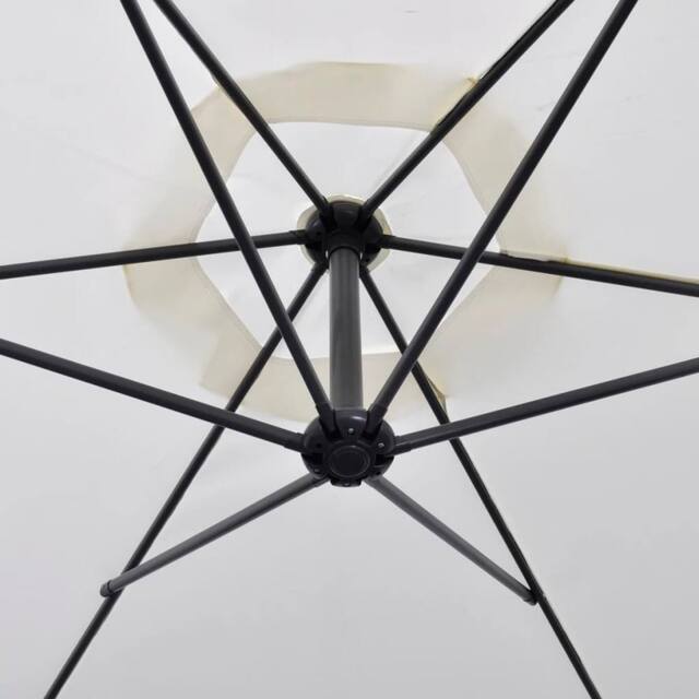 Berkfield Home Comfortable Cantilever Umbrella 3 m Sand White - image 1
