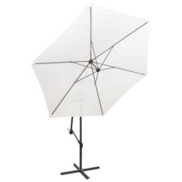 Berkfield Home Comfortable Cantilever Umbrella 3 m Sand White - thumbnail 3