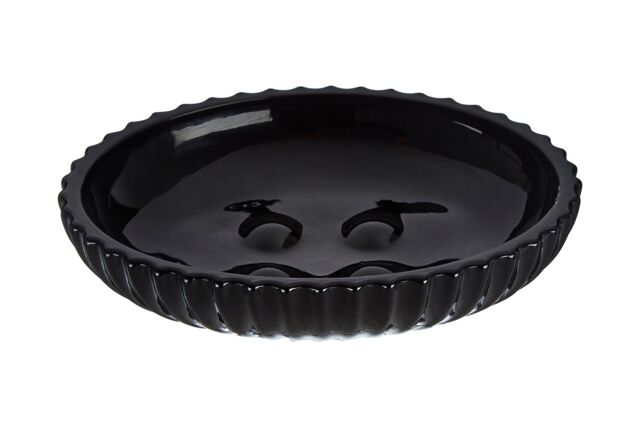 Orsina Ticino Brittany Glass Soap Dish in Black - image 1