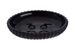 Orsina Ticino Brittany Glass Soap Dish in Black - thumbnail 1