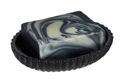 Orsina Ticino Brittany Glass Soap Dish in Black - thumbnail 3