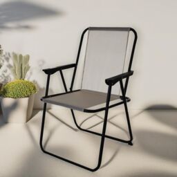 FURNOS 6 Piece Bistro Set With 4 Chairs, Table & Parasol in Cream - thumbnail 4