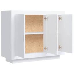 Berkfield Home Sideboard White 92x35x75 cm Engineered Wood - Size: 92 x 35 x 75 cm - thumbnail 7
