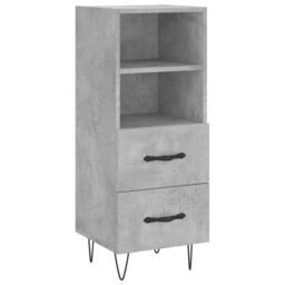 Berkfield Home Sideboard Concrete Grey 34.5x34x90 cm Engineered Wood - thumbnail 2