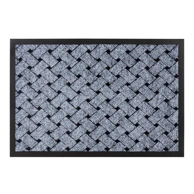 RugsX Antislip Vectra Doormat in Grey - Size: 50 cm x 80 cm - image 1