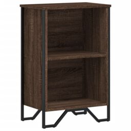 Berkfield Home Bookcase Brown Oak 50x31x74.5 cm Engineered Wood - thumbnail 2