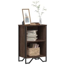 Berkfield Home Bookcase Brown Oak 50x31x74.5 cm Engineered Wood - thumbnail 1