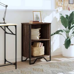 Berkfield Home Bookcase Brown Oak 50x31x74.5 cm Engineered Wood - thumbnail 3