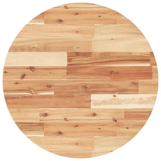 Berkfield Home Table Top Round √ò60x4 cm Solid Wood Acacia in Brown - Size: 60x4 cm - image 1