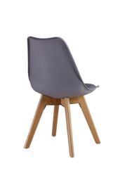 Life Interiors 'Round Lorenzo' Dining Set with a Table & Chairs Set of 2 in Grey - thumbnail 4