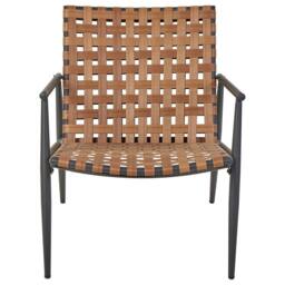 Wyld and Coco 2-Seater Bistro Set Brown PE Rattan with Black Steel Frame - thumbnail 5