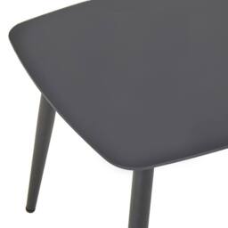 Wyld and Coco 2-Seater Bistro Set Brown PE Rattan with Black Steel Frame - thumbnail 9
