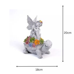 Marco Paul Solar Light Fairy Tortoise Ornament Garden LED Statue - thumbnail 6