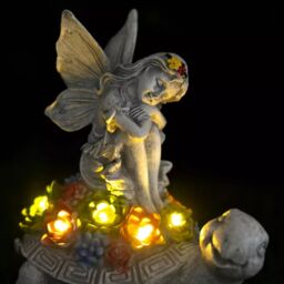 Marco Paul Solar Light Fairy Tortoise Ornament Garden LED Statue - thumbnail 3