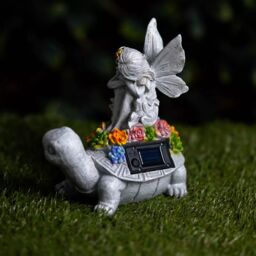 Marco Paul Solar Light Fairy Tortoise Ornament Garden LED Statue - thumbnail 4