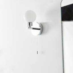 Pagazzi Tago Polished Chrome Wall Light in Silver - thumbnail 4