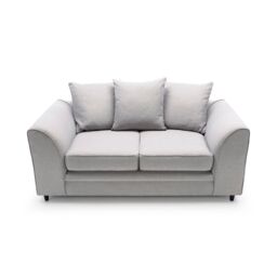 Abakus Direct Darcy 3 Seater Sofa in Smart Linen Fabric 4 colours in Light Grey - thumbnail 5