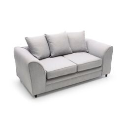 Abakus Direct Darcy 3 Seater Sofa in Smart Linen Fabric 4 colours in Light Grey - thumbnail 4
