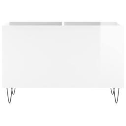 Berkfield Home Record Cabinet High Gloss White 74.5x38x48 cm Engineered Wood - thumbnail 4