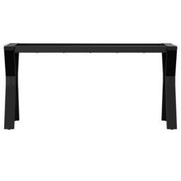 Berkfield Home Coffee Table Legs Y-Frame 90x30x43 cm Steel in Black - Size: 90 x 30 x 43 cm - thumbnail 4