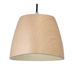 Netlighting Triangle Pendant Small 1 Light E27 BeechPolished Chrome in Light Brown - thumbnail 5