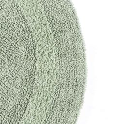Homescapes Luxury Semi Circle Bath Mat Reversible 1600GSM 100% Cotton, 50 x 80cm in Pale Green - Size: 50 x 80 cm - thumbnail 2