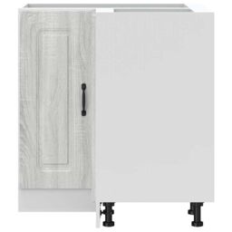 Berkfield Home Kitchen Corner Base Cabinet Kalmar Grey Sonoma Engineered Wood - thumbnail 4