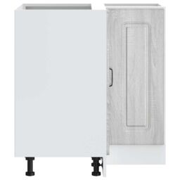 Berkfield Home Kitchen Corner Base Cabinet Kalmar Grey Sonoma Engineered Wood - thumbnail 6
