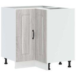 Berkfield Home Kitchen Corner Base Cabinet Kalmar Grey Sonoma Engineered Wood - thumbnail 2
