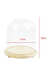 Living and Home 11cm W x 20cm H U-shaped Glass Cover in Clear - Size: 11 cm W x 20 cm H - thumbnail 6