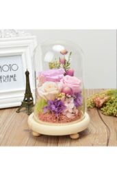 Living and Home 11cm W x 20cm H U-shaped Glass Cover in Clear - Size: 11 cm W x 20 cm H - thumbnail 3
