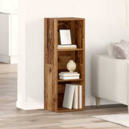 Berkfield Home TV Cabinet with Storage Old wood Engineered Wood in Brown - thumbnail 2