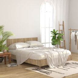Berkfield Home Bed Headboard Sonoma Oak 160x1.5x80 cm Engineered Wood in Brown - thumbnail 3
