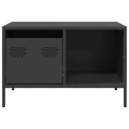 Berkfield Home Sturdy Coffee Table Black 68.5x50x43.5 cm Cold-rolled Steel - thumbnail 6
