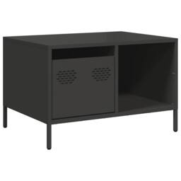 Berkfield Home Sturdy Coffee Table Black 68.5x50x43.5 cm Cold-rolled Steel - thumbnail 3