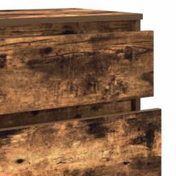 Berkfield Home Elegant Drawer Cabinet Smoked Oak 60x36x103 cm Engineered Wood in Brown - Size: 60 x 36 x 103 cm - thumbnail 8