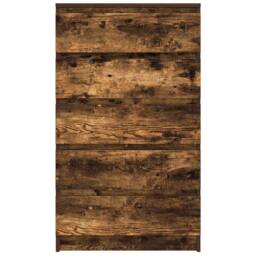 Berkfield Home Elegant Drawer Cabinet Smoked Oak 60x36x103 cm Engineered Wood in Brown - Size: 60 x 36 x 103 cm - thumbnail 4