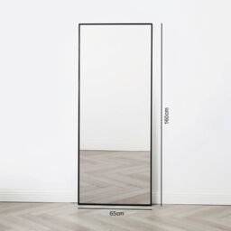 Home Garden Direct Anax - Full Length Mirror with Black Frame - 160x65cm - Size: 160x65 cm - thumbnail 3
