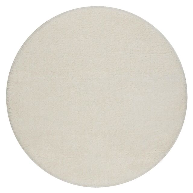 RugsX Dywaniki Łazienkowe Rug in White - Size: 100 cm diameter - image 1