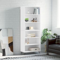 Berkfield Home Highboard White 69.5x32.5x180 cm Engineered Wood